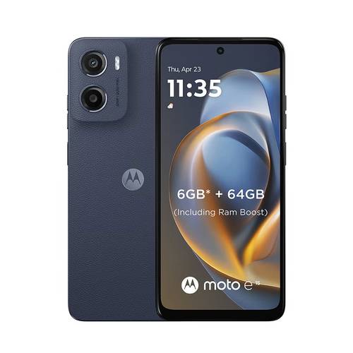 جوال موتورولا E15 4G ثنائي الشريحة لون دنيم أزرق 2GB RAM 64GB - نسخة الشرق الأوسط