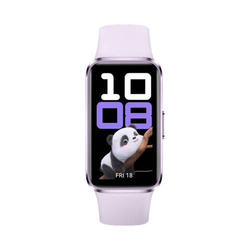 ساعة هواوي Band 10، متوافقة مع iOS وأندرويد، مساعد للرفاهية العاطفية، شحن سريع وعمر بطارية قوي، ارتداء مريح، تحليل نوم احترافي - لون بنفسجي