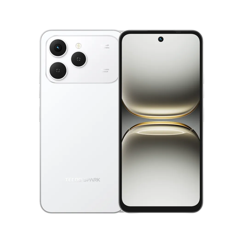 Tecno Spark 40 Smartphone, 256GB Storage + 16GB RAM (8GB + 8GB Extended), White