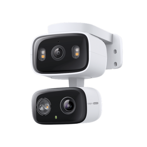 كاميرا أمان tp-link داخلية/خارجية مزدوجة العدسة مع خاصية الدوران والإمالة موديل Tapo C246D