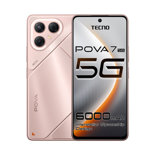 جوال تكنو POVA 7 5G ذاكرة 256/16GB (رام موسعة 8+8) لون وردي