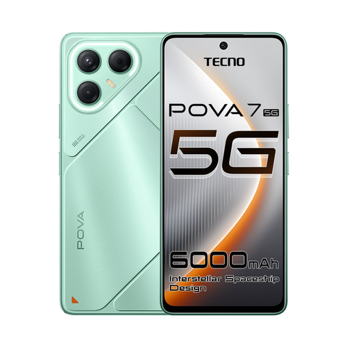 جوال تكنو POVA 7 5G ذاكرة 256/16GB (رام موسعة 8+8) لون أخضر