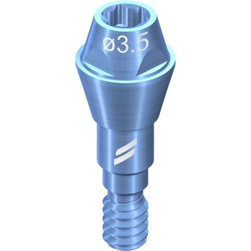 022.0124s:NC SCREW-RET. ABUT., TAN - STRAIGHT 0°, Ø 3.5MM, GH 1.5MM, STERILE