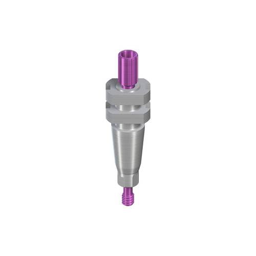 025.4202:RC Impression Post Open Tray, short, with guide screw, L 16.5mm, TAN