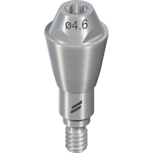 RC SCREW-RETAINED ABUTMENT, STRAIGHT, Ø 4.6MM, GH 3.5MM, TAN