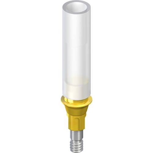 022.2410:NC Gold Abutment, for crown, H 3.7mm, Ceramicor®/POM