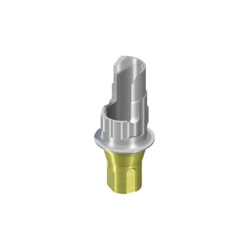 022.0093:NC Variobase® for Crown AS, incl. screw, Ø 4.1mm, AH 5.5mm, GH 1mm, TAN
