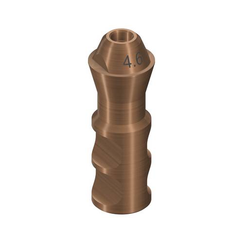 023.4756:NC/RC ANALOG FOR SRETAINED ABUTMENT, TAN - STRAIGHT 0°, D 4.6MM