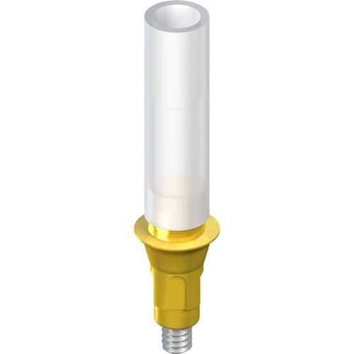 022.4410 : RC Gold Abutment, for crown, H 3.8mm, Ceramicor®/POM