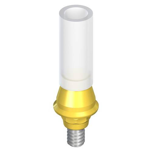 048.642:RN synOcta® gold Abutment, crown, H 4.3 mm, Ceramicor®/POM