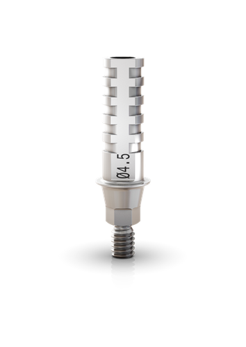 NUVO TITANIUM TEMPORARY ABUTMENT FOR CROWN 4.5 CF GH 1.0 SP