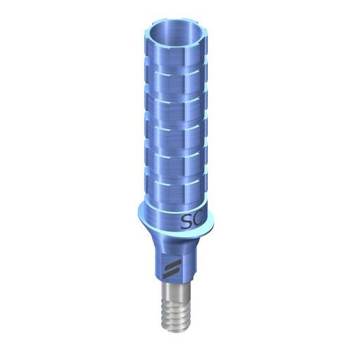 SC Temporary Abutment, crown, oval, GH 1mm, TAN