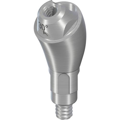 022.0160s:RC Screw-retained Abutment angled 30°, Ø 4.6mm, GH 4.5mm, type A, TAN