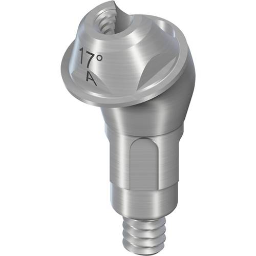 022.0150s:RC Screw-retained Abutment angled 17°, Ø 4.6mm, GH 2.5mm, type A, TAN