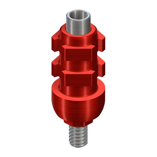048.010:RN synOcta® impression cap, screw-retained, with integral guide screw, H 10.1mm, Al/Ti