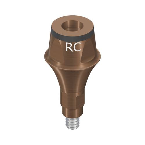 022.4333:RC Cementable Abutment, D 6.5mm, GH 3mm, AH 4mm, Ti