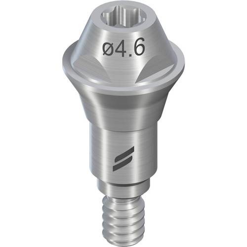 022.0132s:RC Screw-retained Abutment straight, Ø 4.6mm, GH 1.5mm, TAN