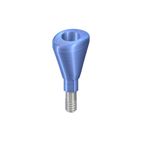 024.0009s: SC Healing Abutment, conical, oval, H 5mm, Ti