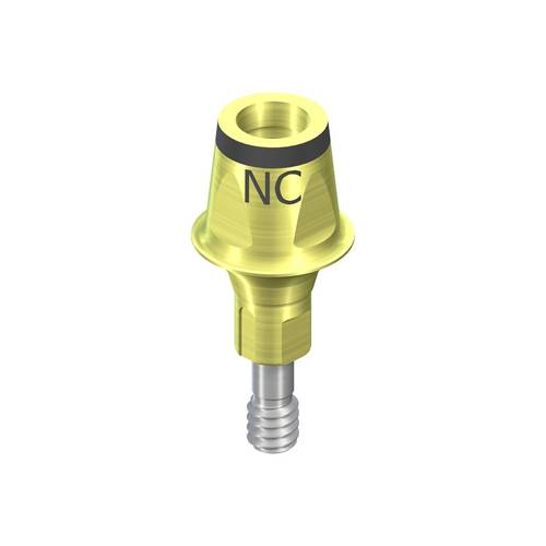 022.2321:NC Cementable Abutment, D 5mm, GH 1mm, AH 4mm, Ti