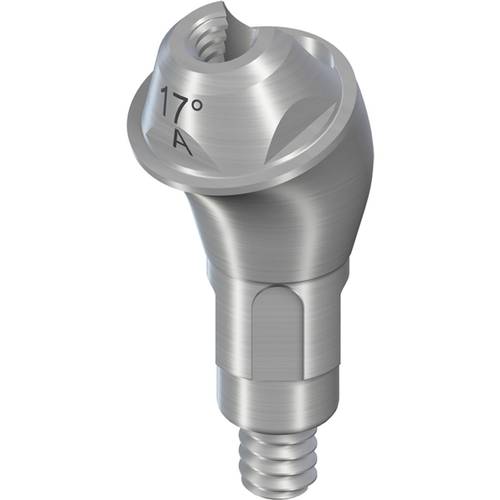 022.0152s:RC Screw-retained Abutment angled 17°, Ø 4.6mm, GH 3.5mm, type A, TAN