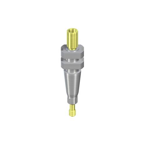 025.2202:NC Impression Post Open Tray, short, with guide screw, L 16.5mm, TAN
