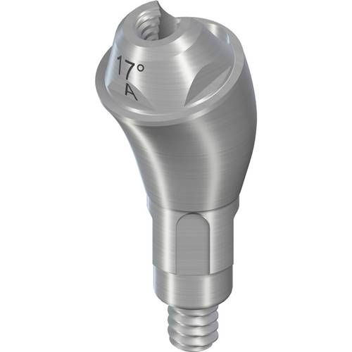 022.0154s:RC Screw-retained Abutment angled 17°, Ø 4.6mm, GH 4.5mm, type A, TAN