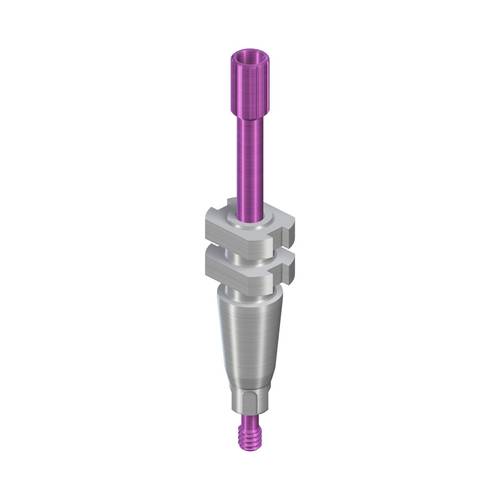 025.4205:RC Impression post, for open tray, with guide screw, L 30mm, TAN