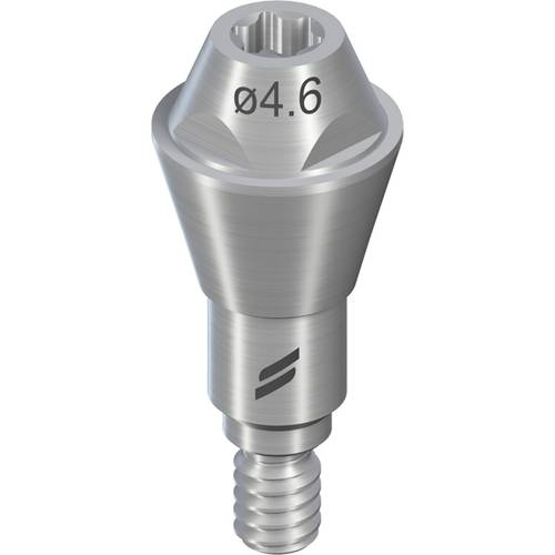 022.0133s: RC Screw-retained Abutment straight, Ø 4.6mm, GH 2.5mm, TAN