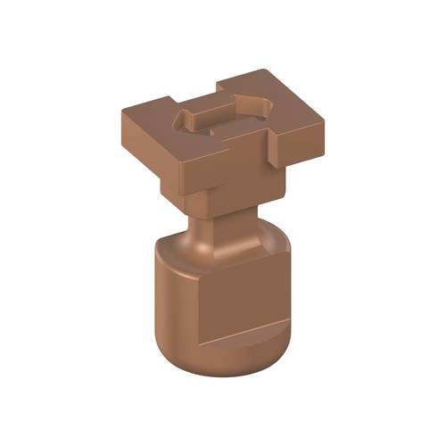025.0014:Impression Post f. closed tray f. screw-ret. abut., abut. level, Ø 4.6mm, non-engaging, TAN/POM