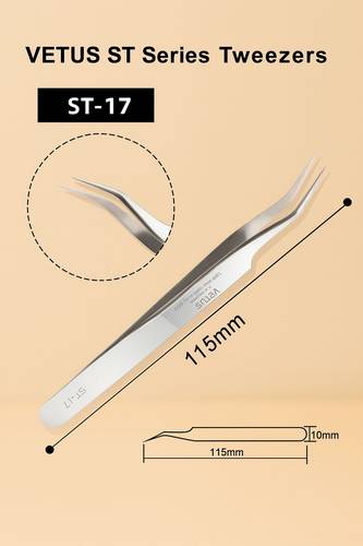 Silver Curved Tweezer | ST-17