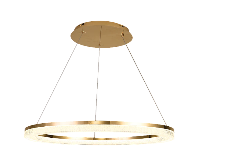 نجف مودرن ذهبي لون الانارة 3اضاءات 55 واط مقاس 80 سم ضمان سنتين 