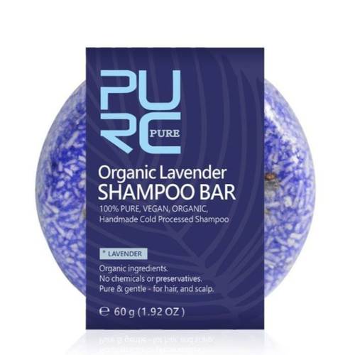 بيورك بيور (Purc Organics) قالب شامبو اللافندر العضوي المهدئ للشعر - 60 جم