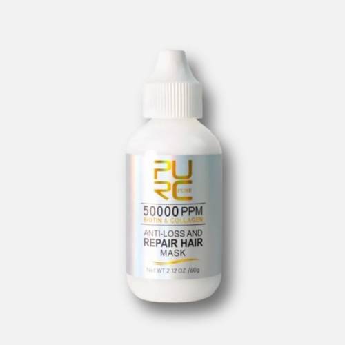 بيورك بيور (Purc Organics) ماسك البيوتين والكولاجين 50000PPM لتقوية ومنع تساقط الشعر - 60 جم