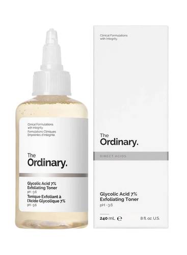 ذا أورديناري (The Ordinary) محلول تونر حمض الجليكوليك 7% لتقشير وتفتيح البشرة - 240 مل
