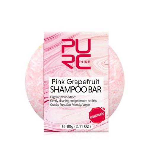 بيورك بيور (Purc Organics) قالب شامبو الجريب فروت الوردي لتعزيز صحة الشعر - 60 جم