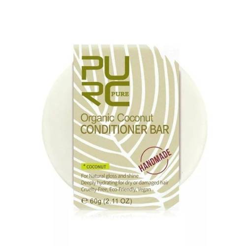بيورك بيور (Purc Organics) قالب بلسم بزيت جوز الهند العضوي للشعر الجاف والتالف - 60 جم