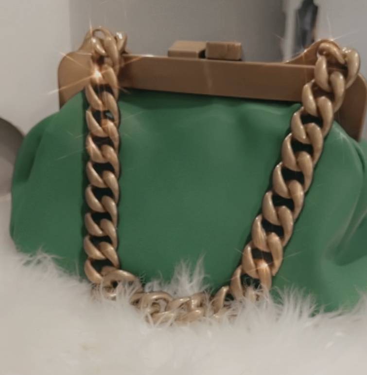 حقيبة يد نسائية لون أخضر 