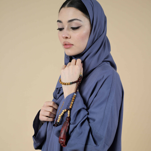 سبحة إلكترونية مع سلسال طويل – لون برقندي