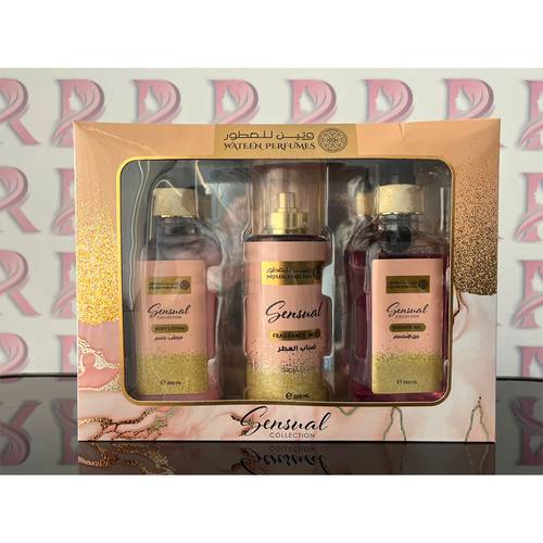 مجموعة وتين للعطور جل الاستحمام و مرطب جسم و ضباب العطر 