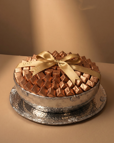 Silver Crepe Dentelle Tray