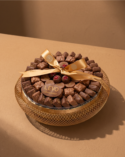 Gold small premium chocolate tray