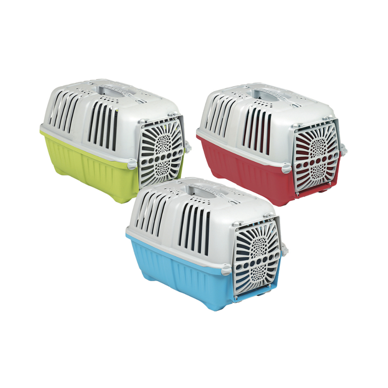MPS Carrier Partiko Plastic Door for Cat and Dog Small - blue
