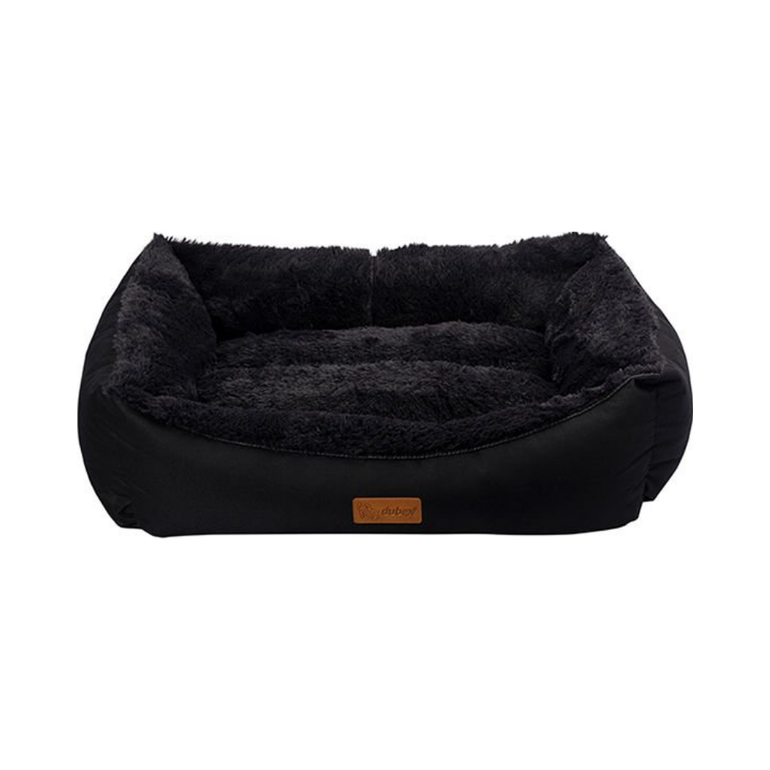 Feline Go Jellybean rectangular bed for cats and dogs, Black Colour - Very Large