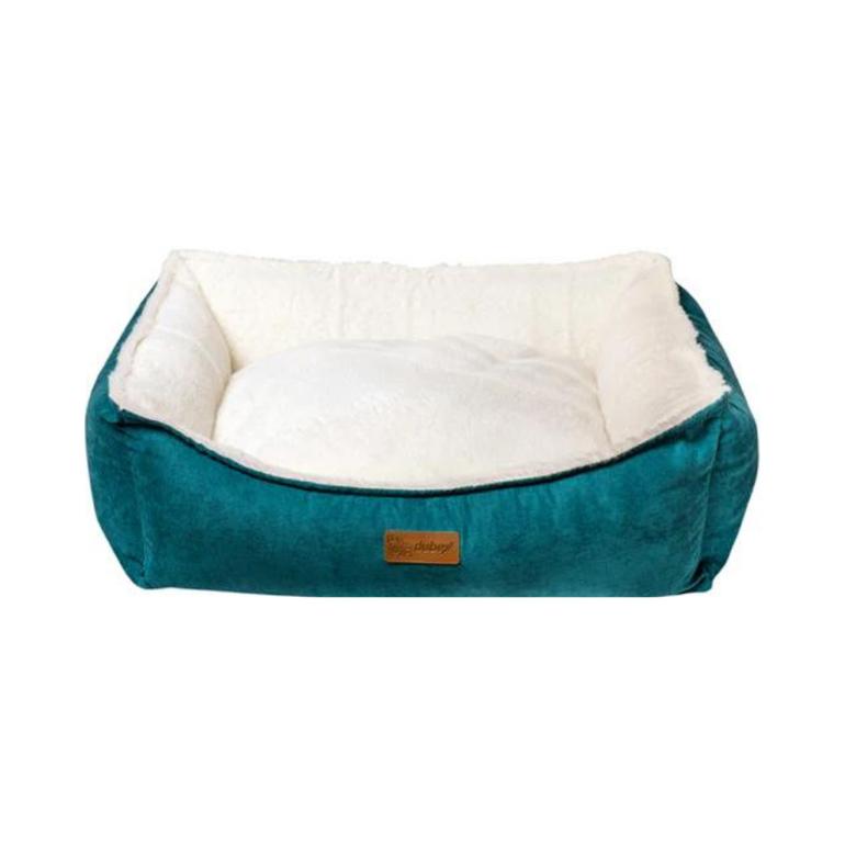 Feline Go Foam Cheese Cake rectangular bed for cats and dogs, Turquoise colour - Medium