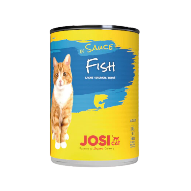 JosiCat Fish in a Sauce Wet food for cats, 415g - Piece