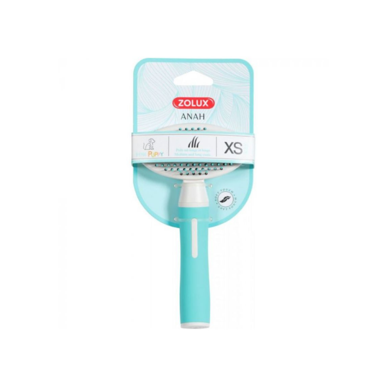 Zolux RETRACTABLE SOFT PIMPLE BRUSH for puppies - Very Small