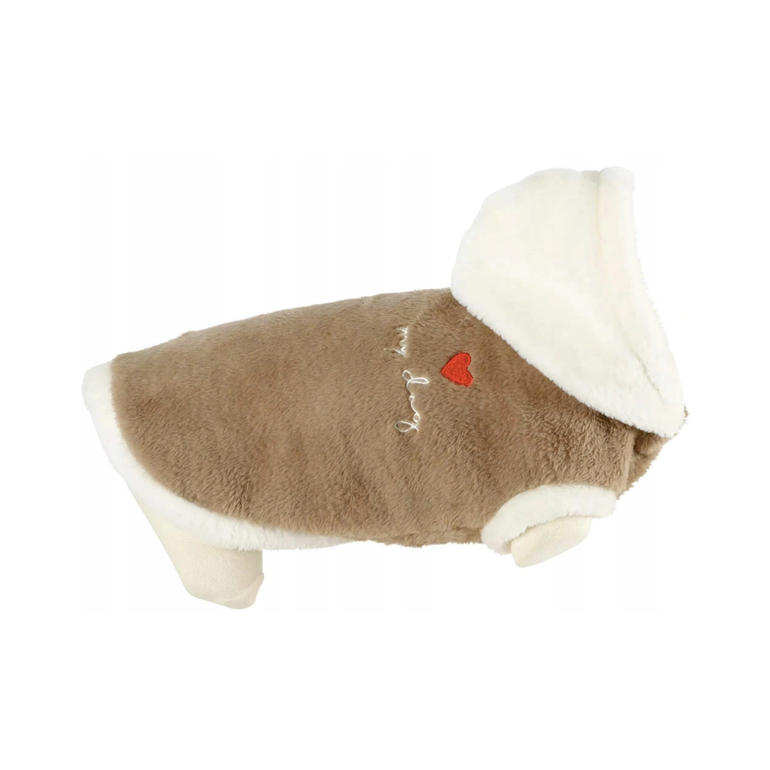 Zolux Teddy Winter Hoodie cloth For cats and small dogs, Brown Colour - Medium