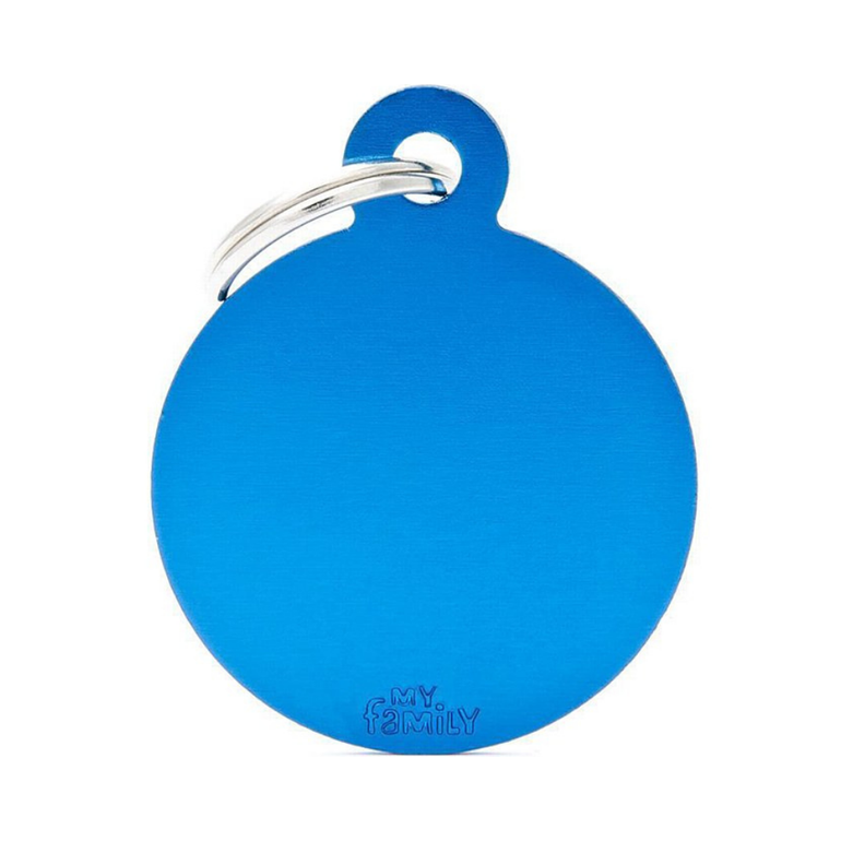 Small
  Circle ID Tag For Dogs - Blue