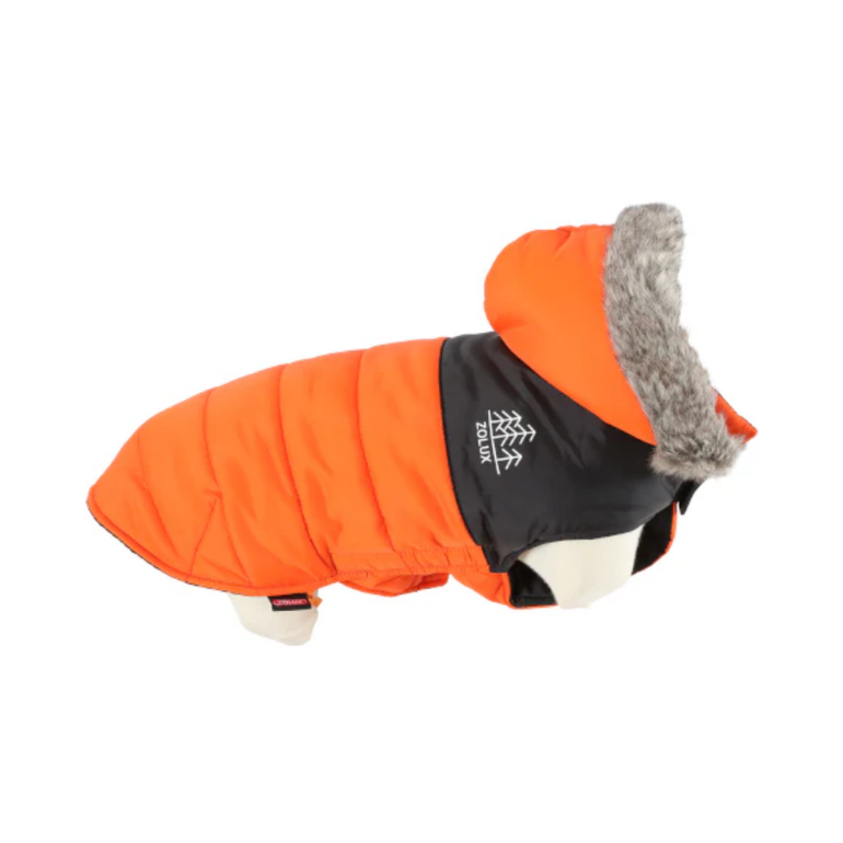 Zolux Parka Winter Hoodie Water proof For cats and small dogs, Orange Colour - Small