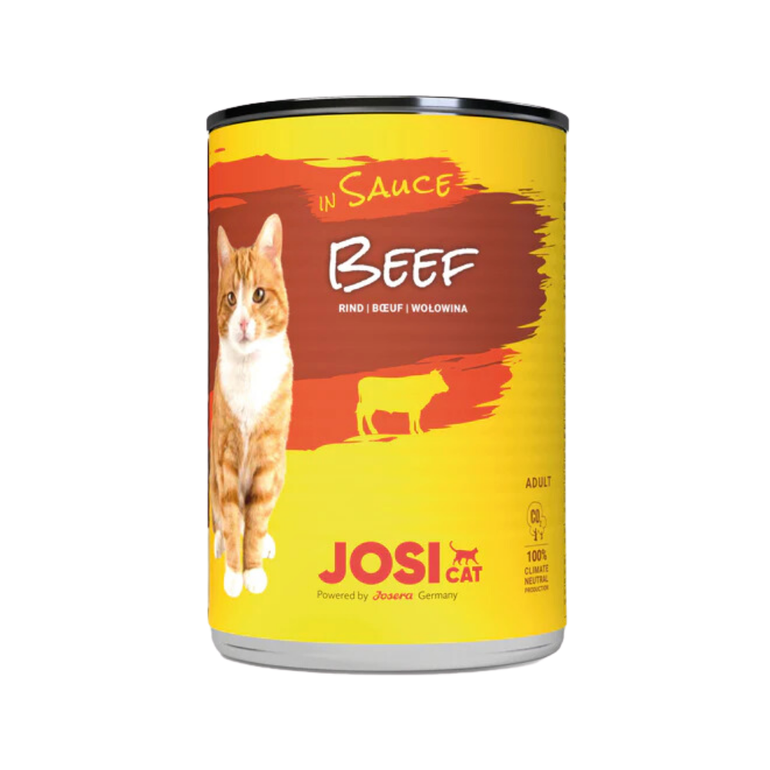 JosiCat Beef in sauce Wet food for cats, 415g - Piece